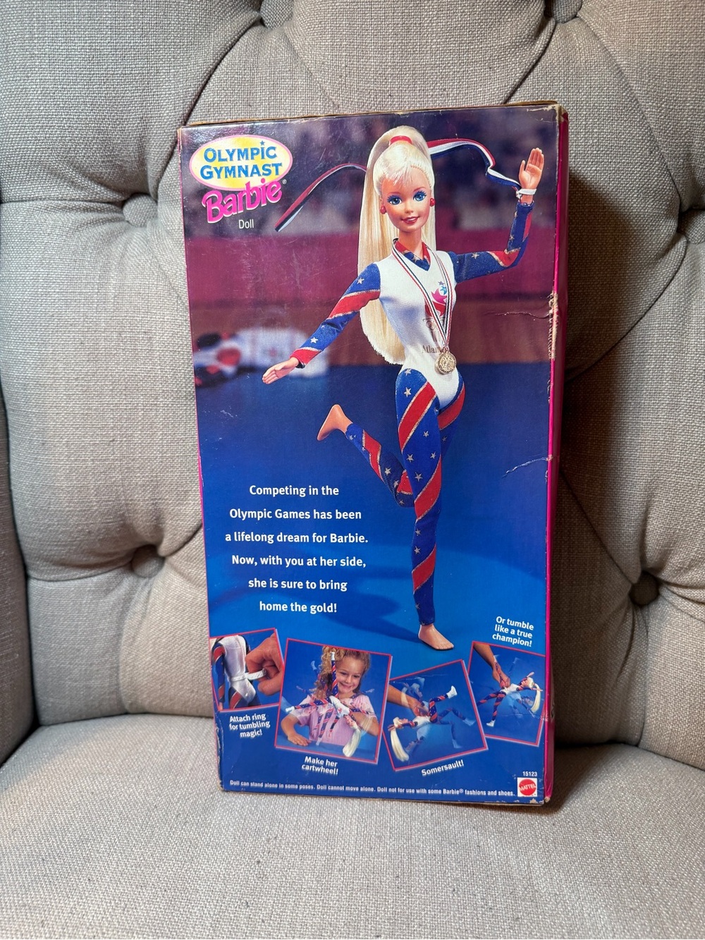Barbie Olympic Gymnast Doll - Red, White, Blue 1996 Atlanta USA - Picture 6 of 10